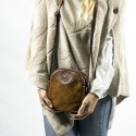 Capybara leather square crossbody purse |El Boyero