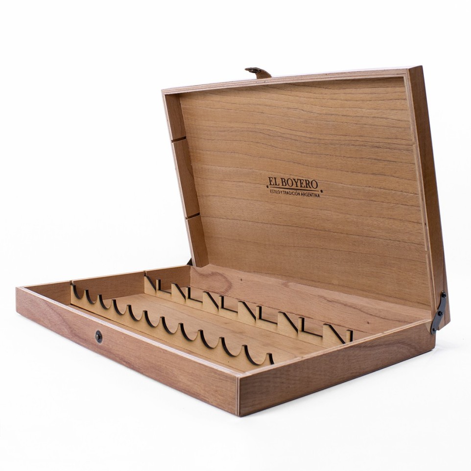 Wooden presentation box for 12 pieces of knife and fork set |El Boyero