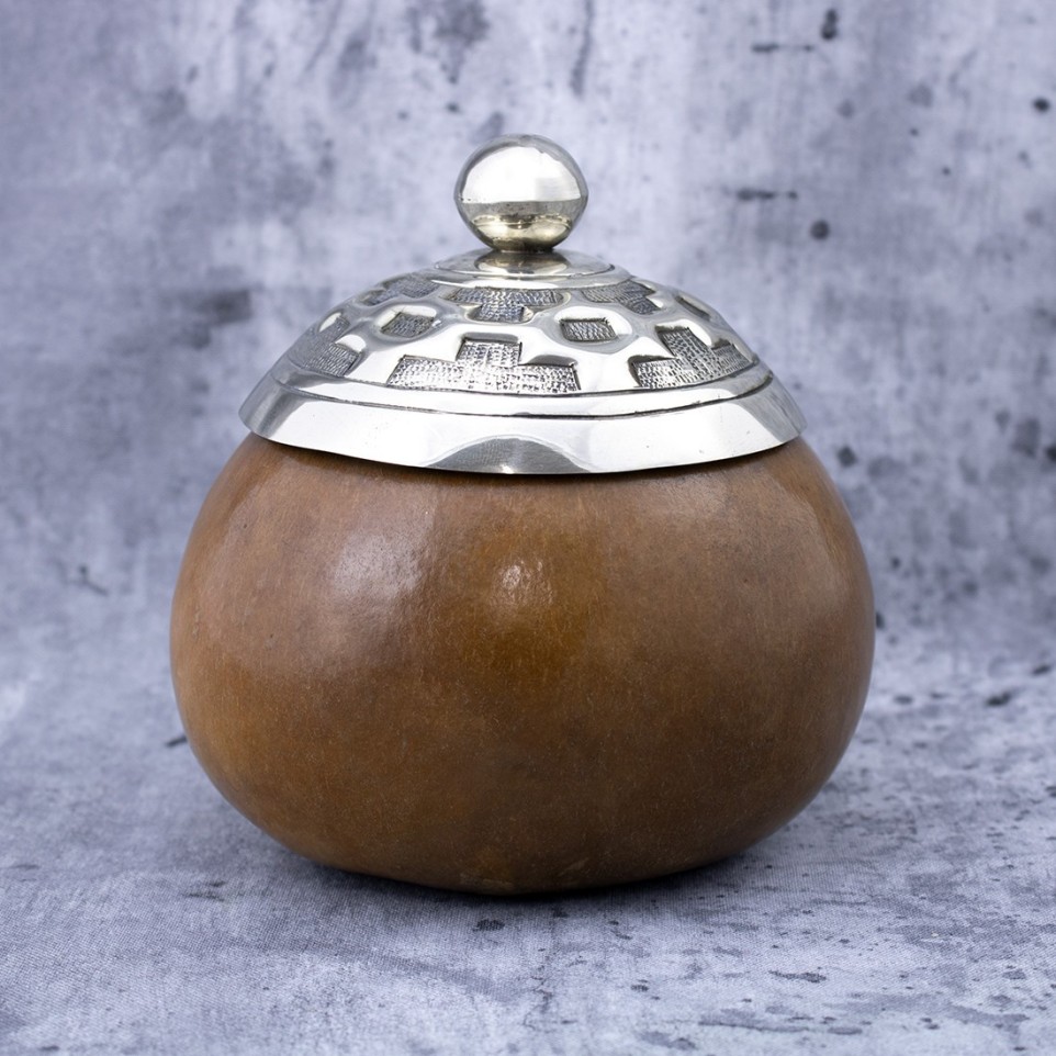 Yerba mate bowl with nickel silver |El Boyero