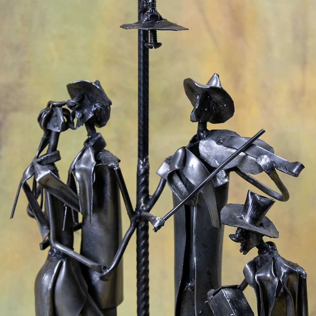 Couple of outlet Argentine tango dancers, Sculpture plaster patinated