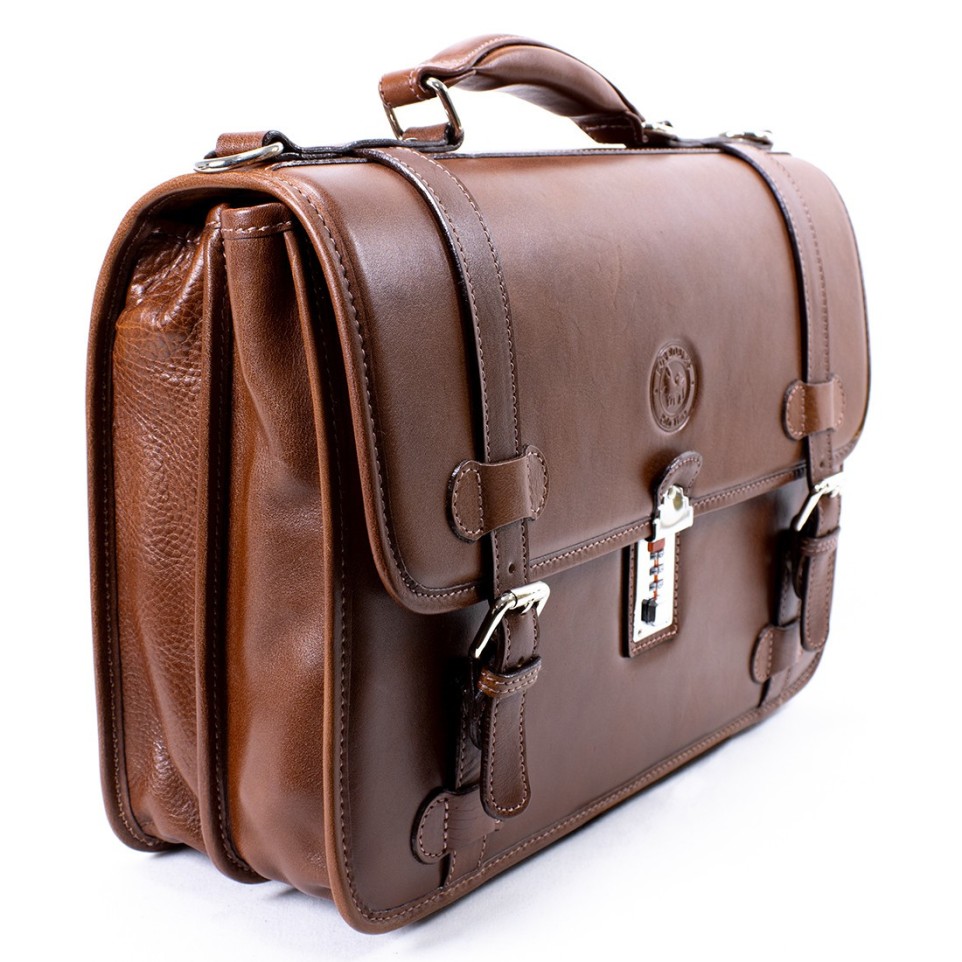 Leather attache case El Boyero