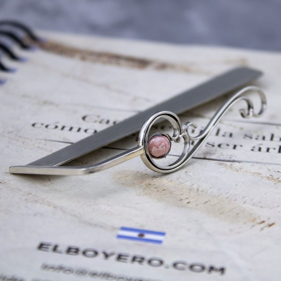 Bookmark with rhodochrosite stone |El Boyero
