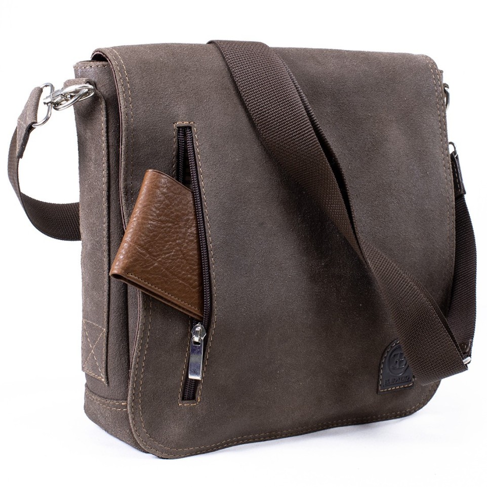 Men's leather messenger bag |El Boyero