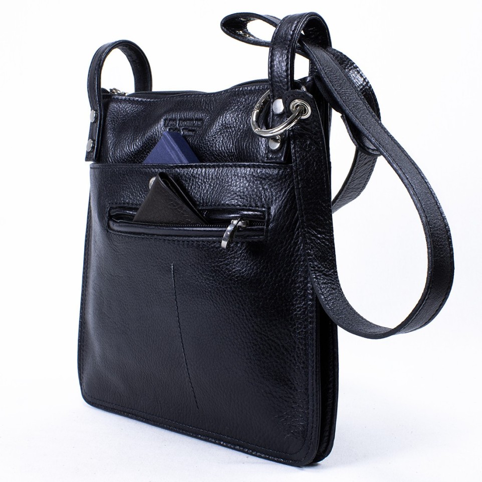 Medium size crossbody bag with side pleats |El Boyero