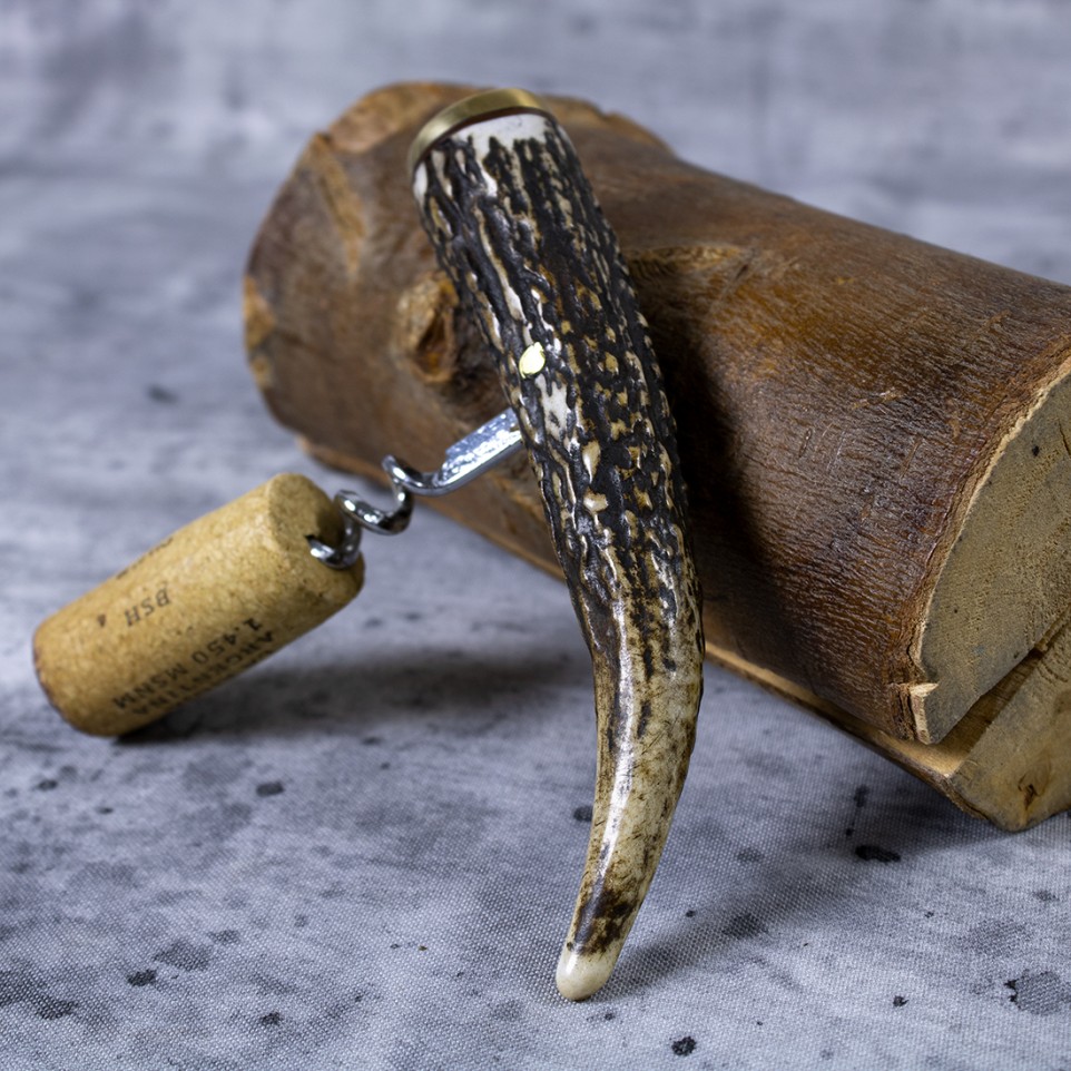 Deer antler tip corkscrew |El Boyero