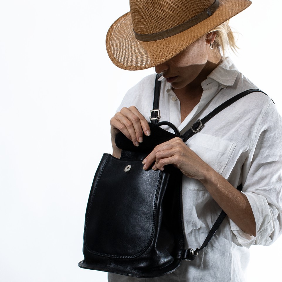 Women's leather backpack |El Boyero