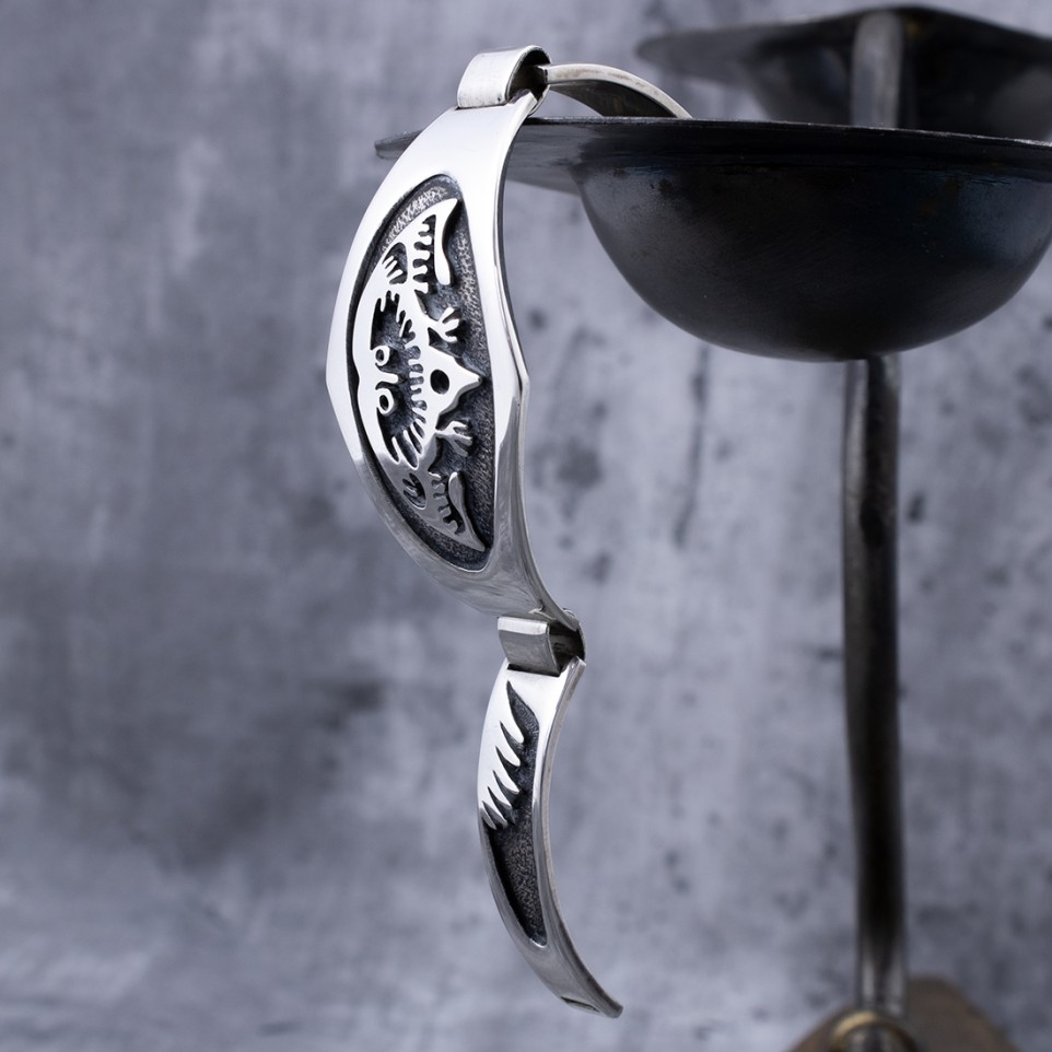 Sterling silver bracelet "woman crying" design |El Boyero