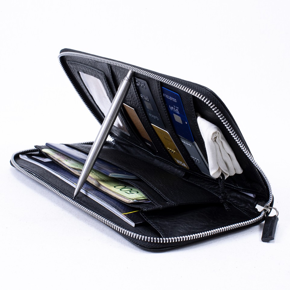 Cow leather travel organizer wallet |El Boyero