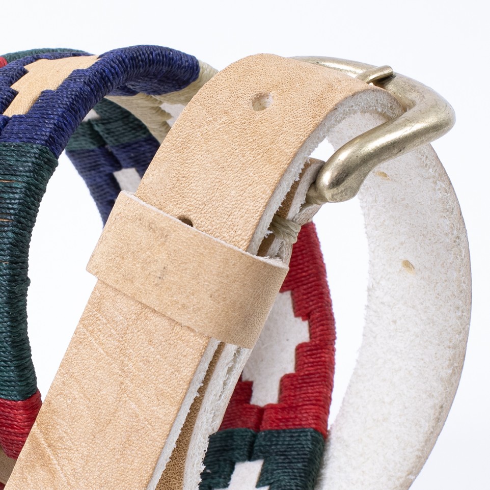Cinturón para mujer de cuero crudo bordado |El Boyero