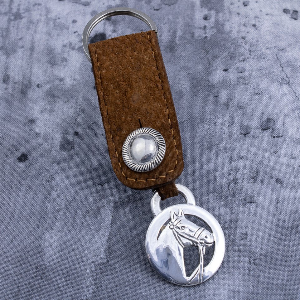 Horse head fretwork small keychain |El Boyero