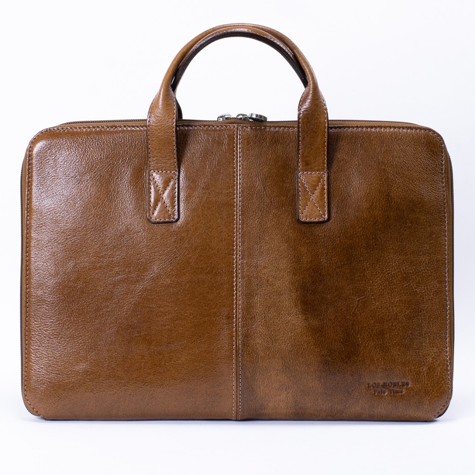 Leather briefcase with handles |El Boyero