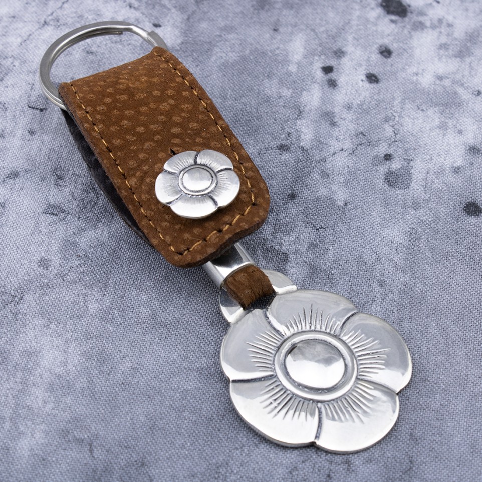 Pansy flower big keychain |El Boyero
