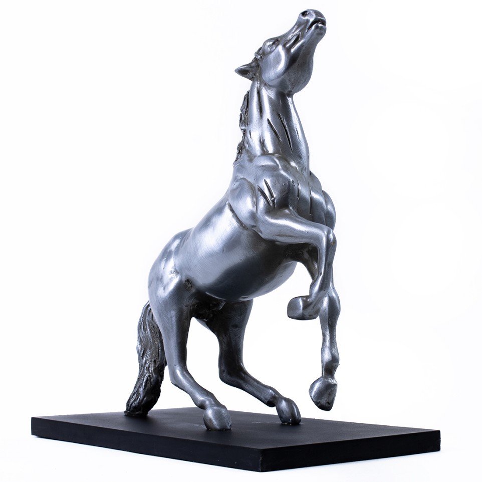 Andalucian horse pewter plated statuette |El Boyero