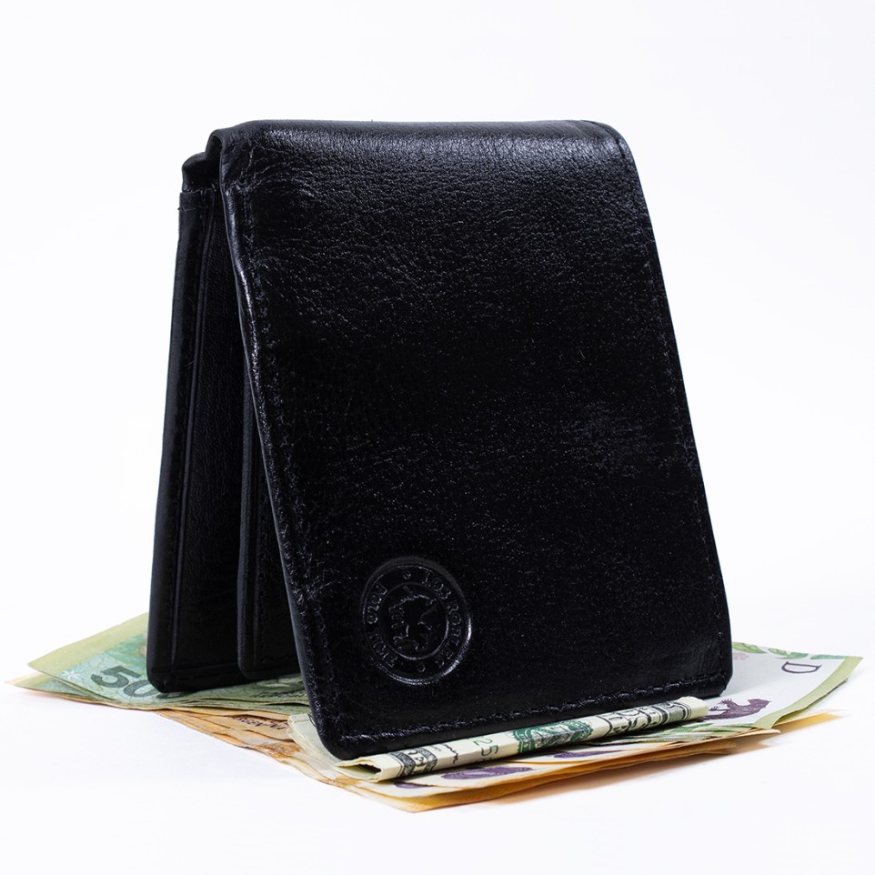 Trifold leather wallet with coin purse |El Boyero