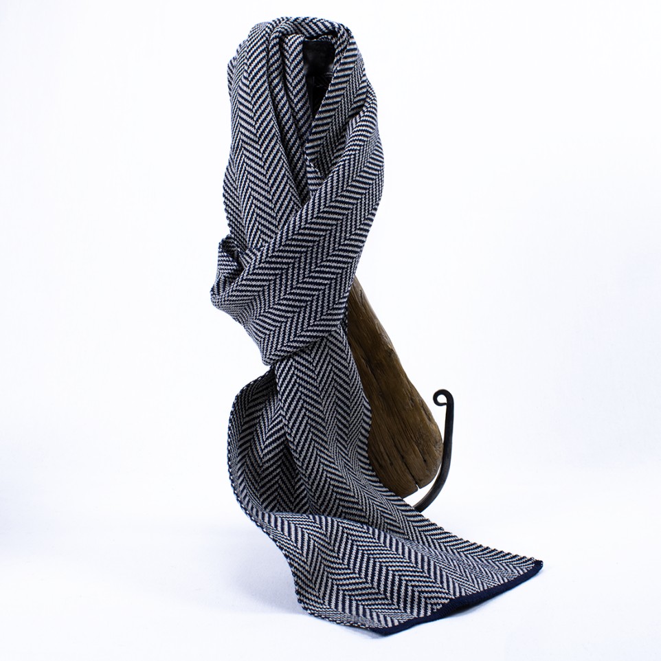 Bufanda de lana Merino diseño Espiga |El Boyero
