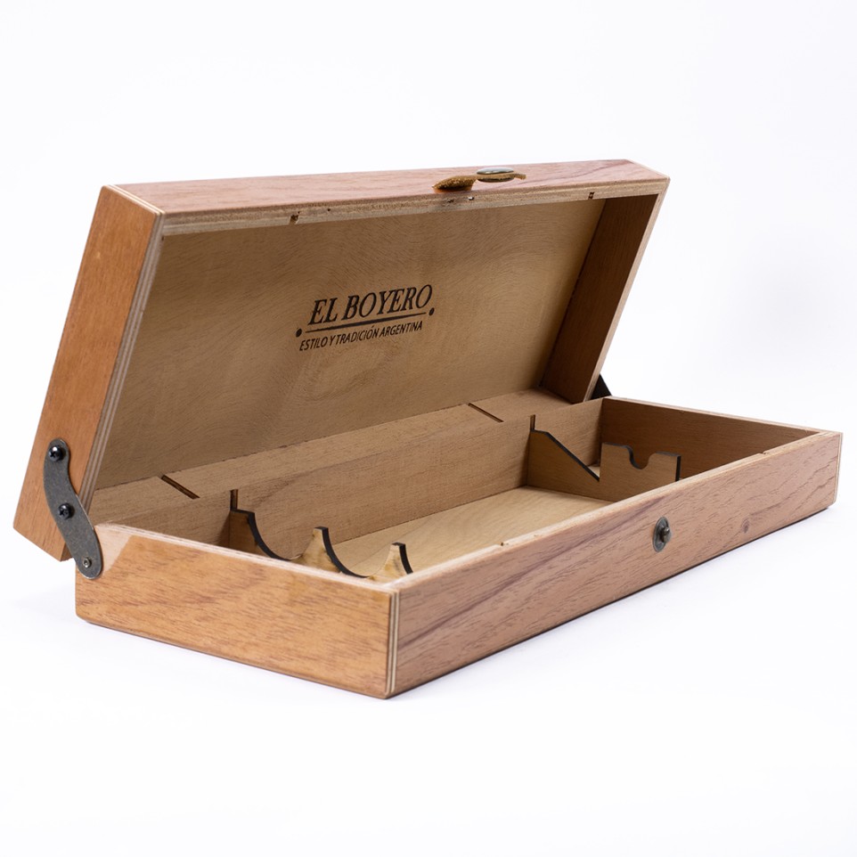 Caja de madera para juego de Trinchar de 3 piezas |El Boyero