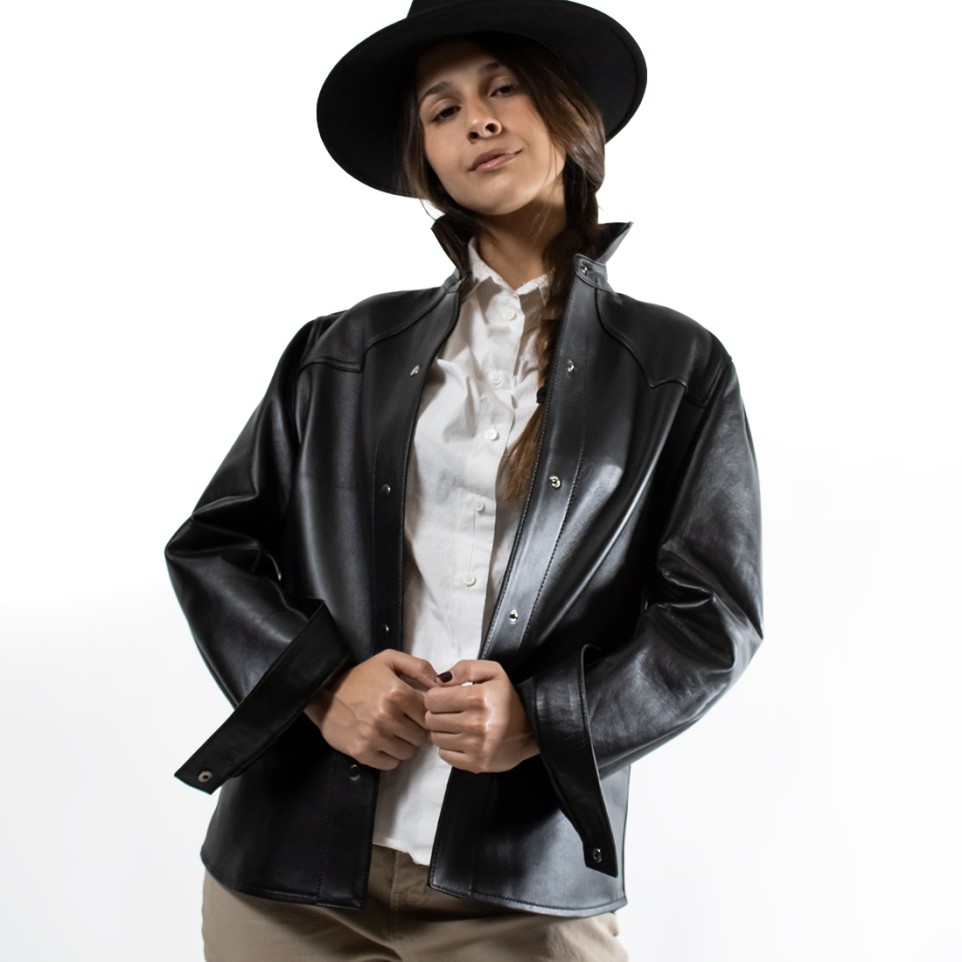 Women's sheepskin leather shirt |El Boyero