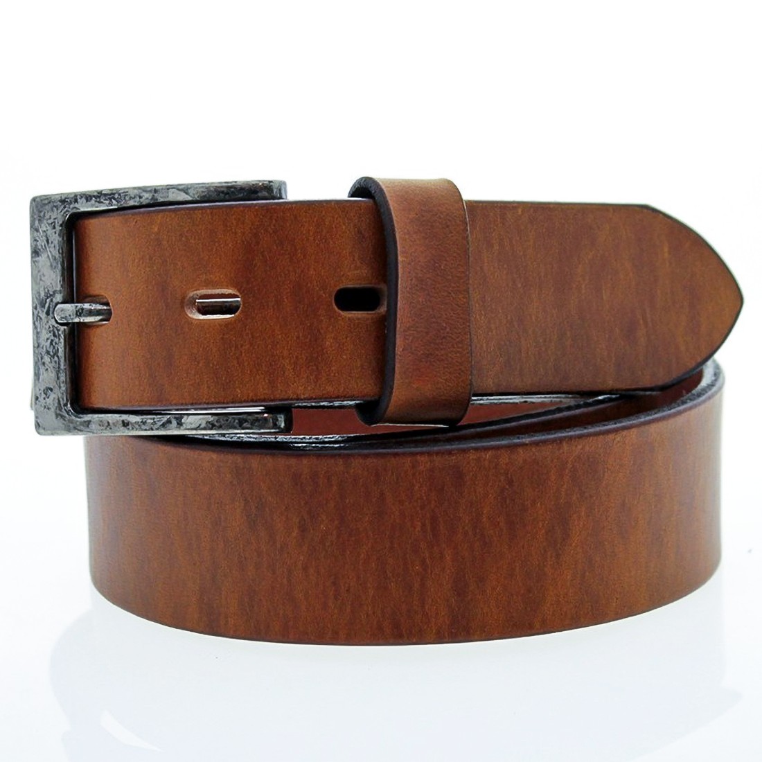 Sole-color leather belt |El Boyero