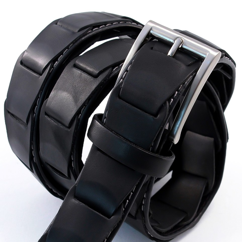 Interwoven leather belt |El Boyero