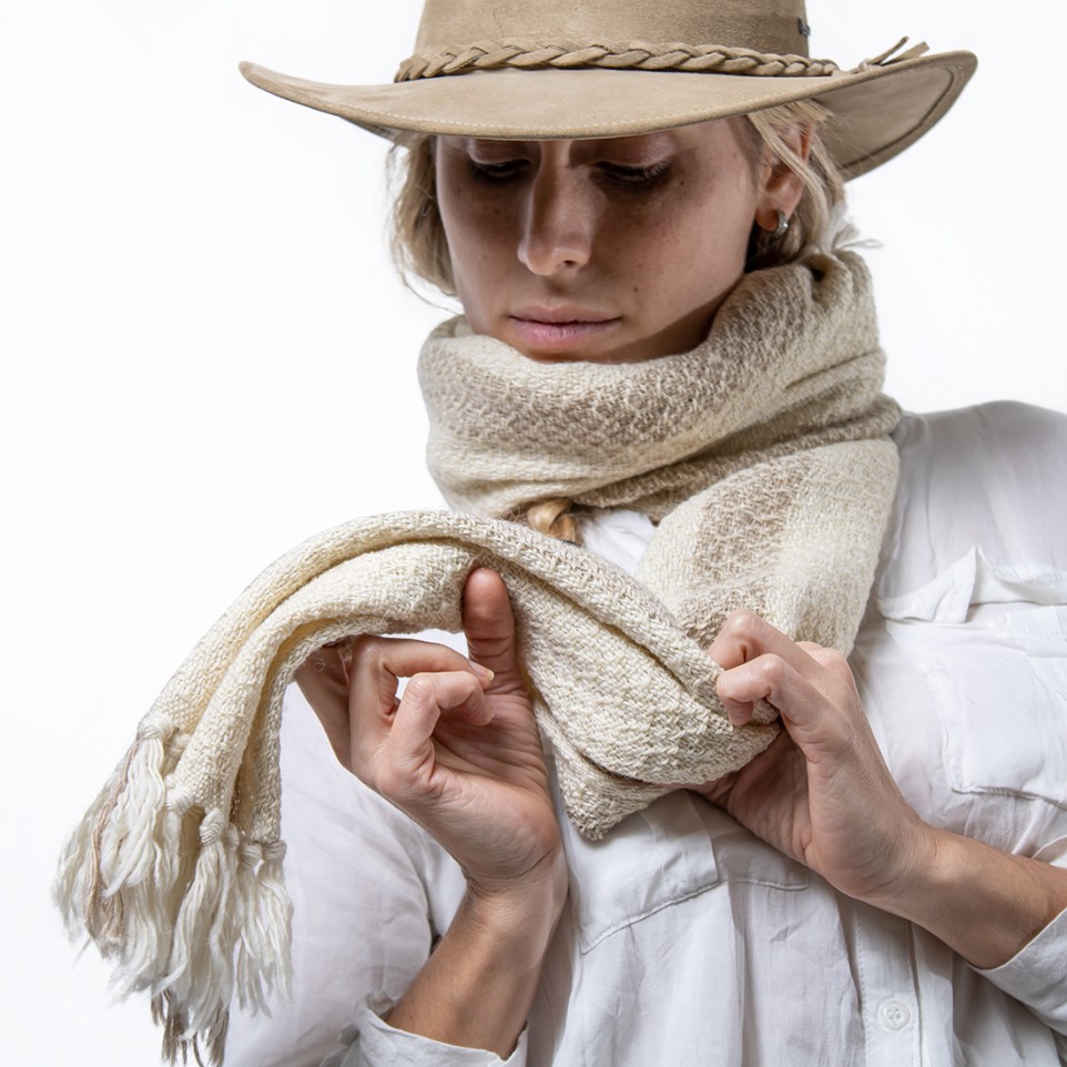 Unisex scarf, knitted in loom|El Boyero
