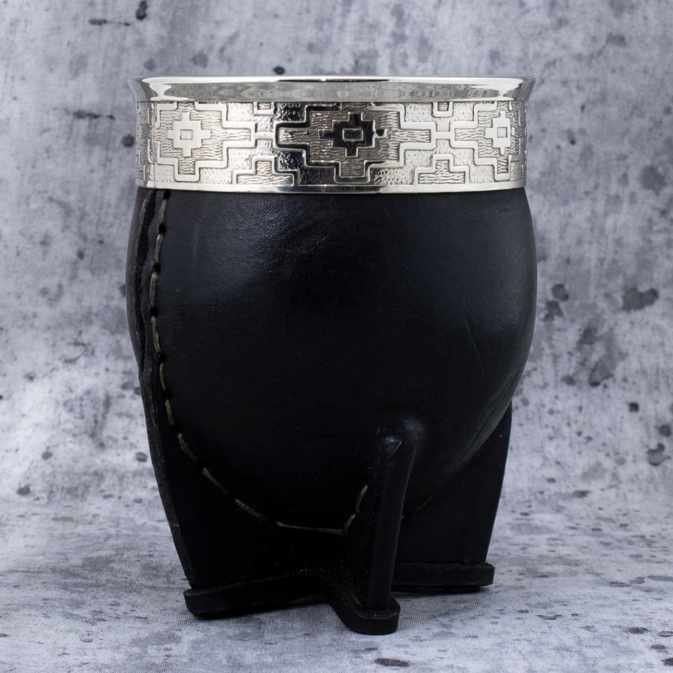 Mate Imperial alpaca NEGRO - Artisan Imperial Mate Cup BLACK Leather