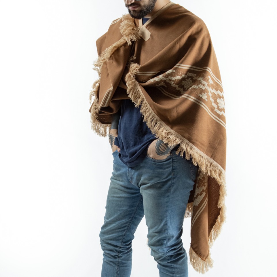 Argentine poncho with Pampa pattern |El Boyero