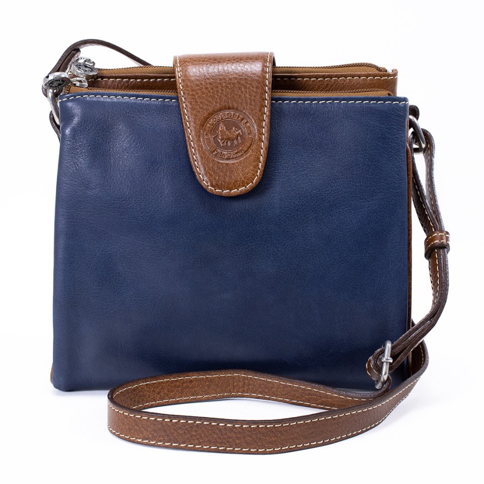 Leather double satchel bag |El Boyero