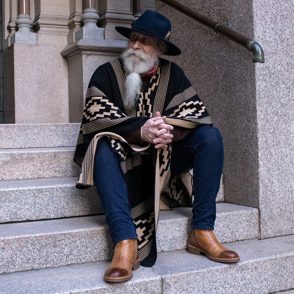 Argentine poncho with Pampa pattern |El Boyero