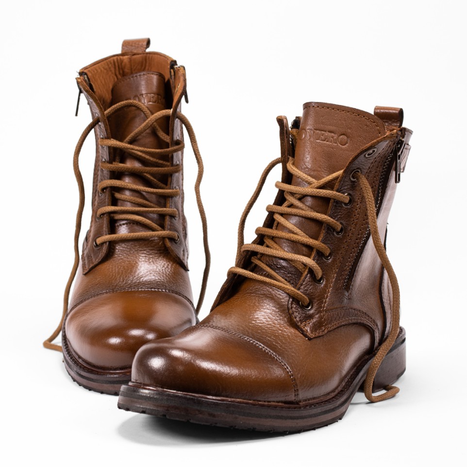 Leather boots with two zippers |El Boyero