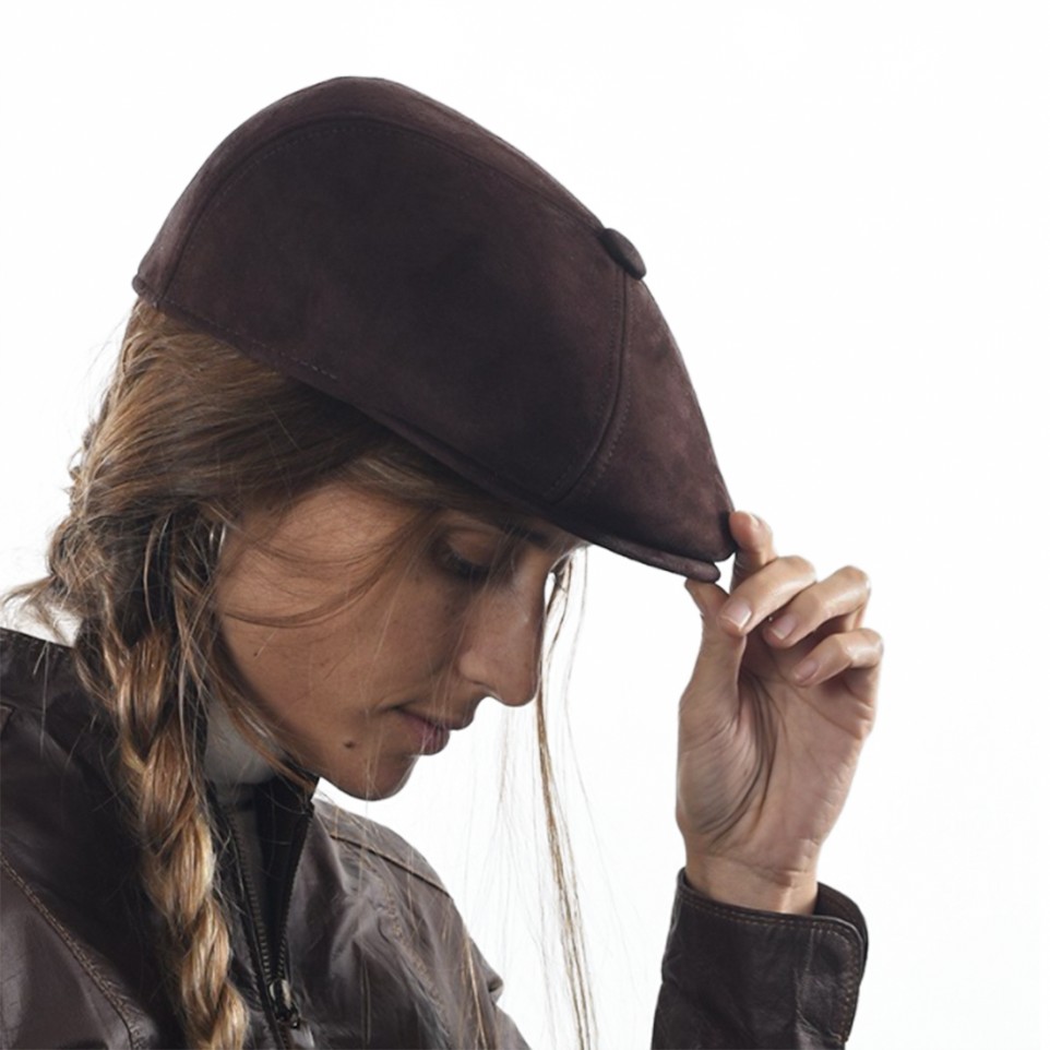 Goat suede beret |El Boyero