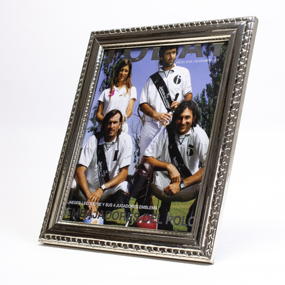 Big delicate nickel silver photo frame |El Boyero