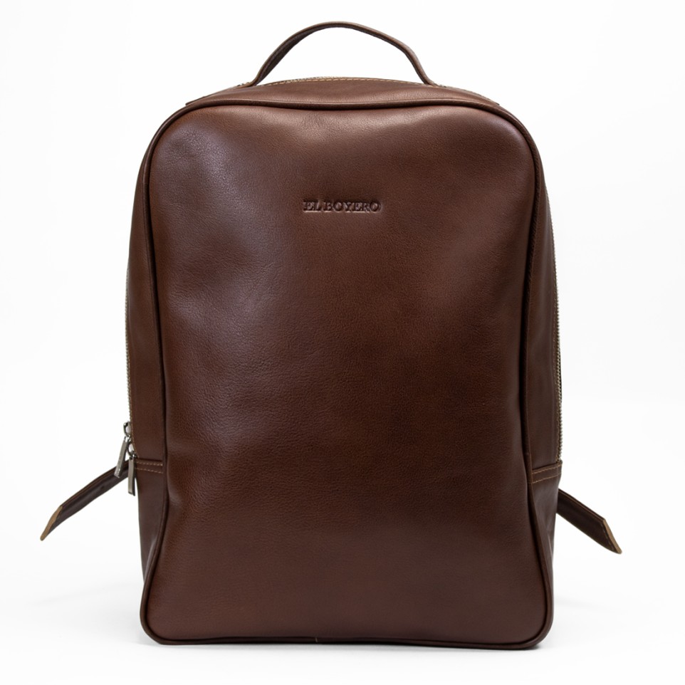 Leather laptop backpack |El Boyero