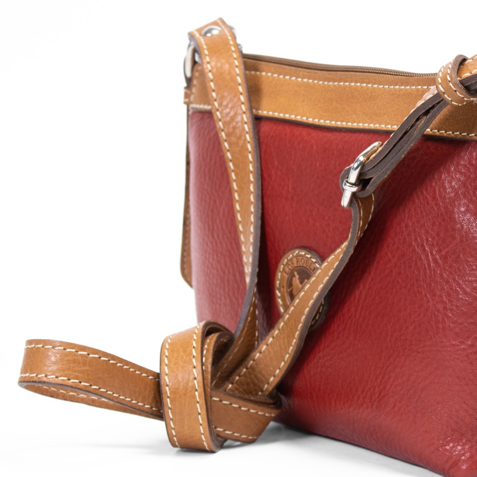 Leather cross bag with zipper |El Boyero