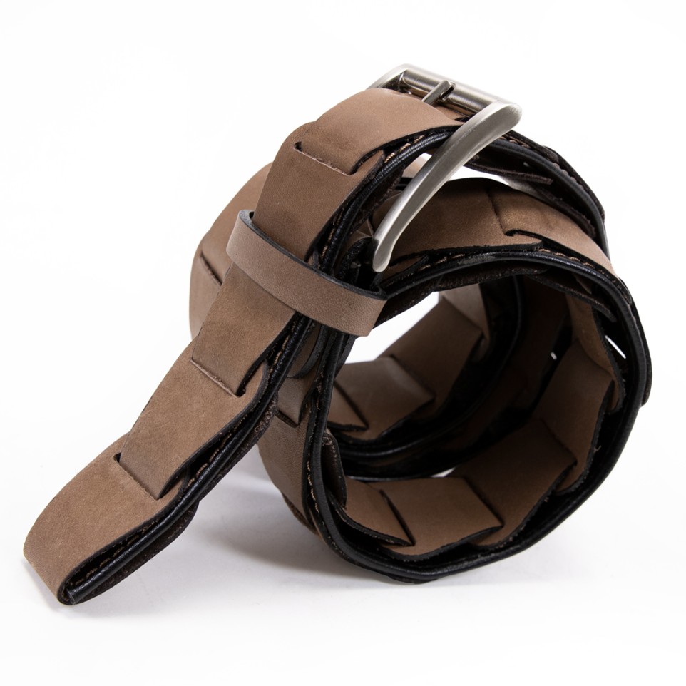 Interwoven leather belt |El Boyero