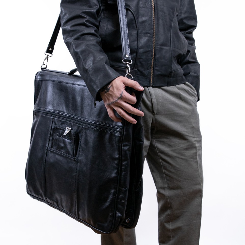 Leather garment bag El Boyero