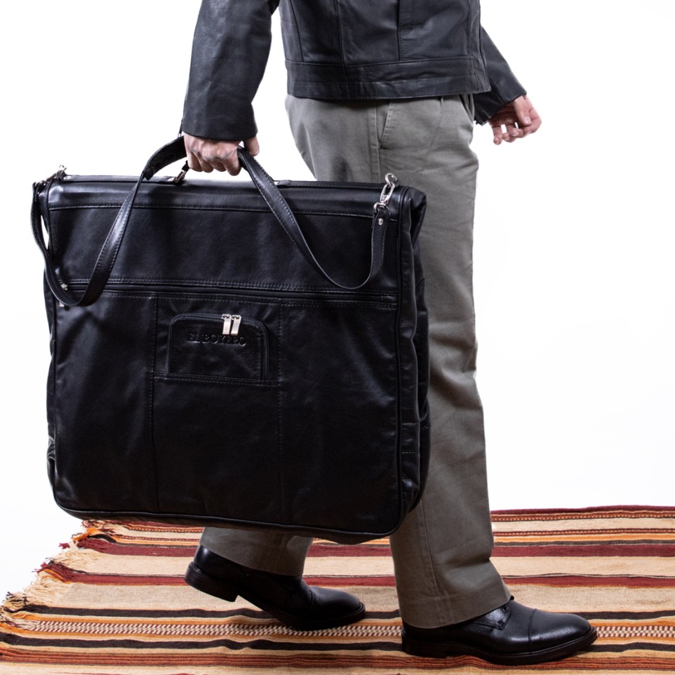 Leather garment bag |El Boyero