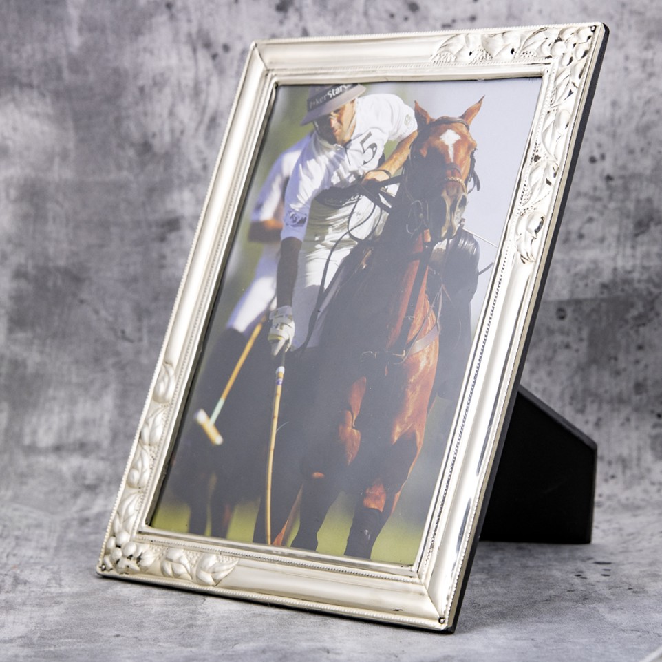 Handcrafted nickel silver picture frame 15x21 |El Boyero