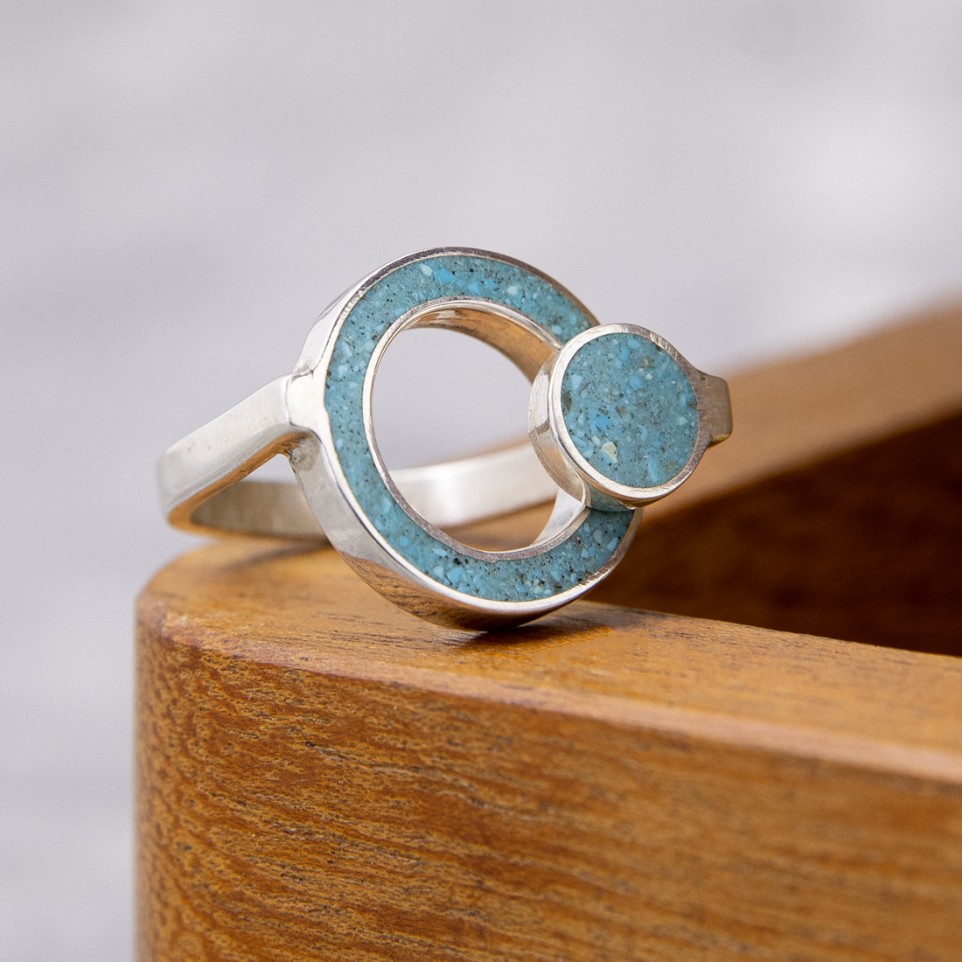 Sterling silver and stone ring |El Boyero