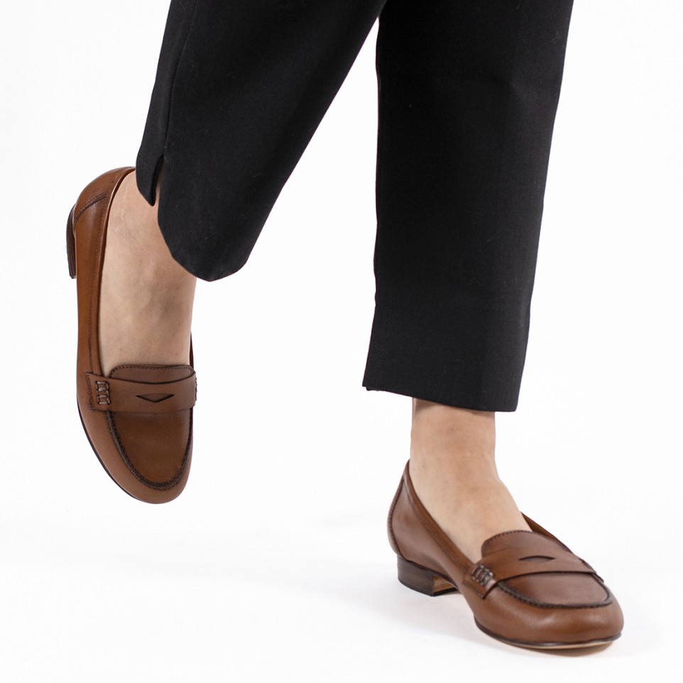 Women’s leather loafers Safari |El Boyero