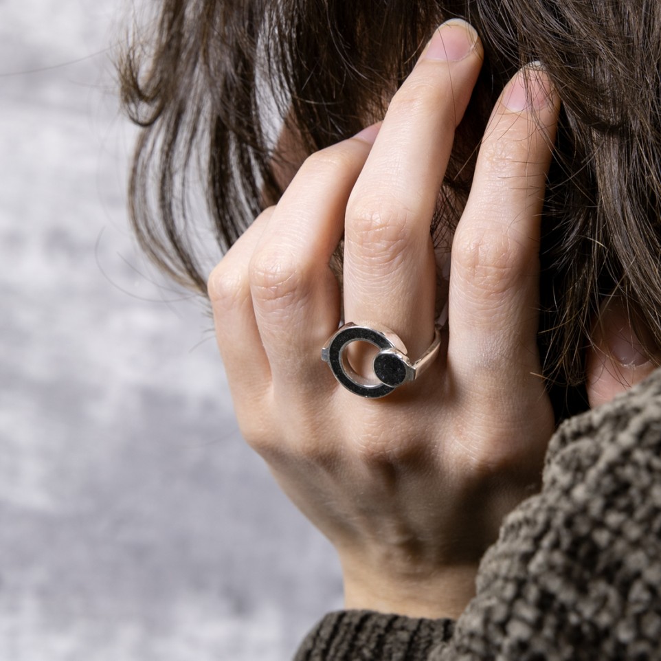 Sterling silver and stone ring |El Boyero