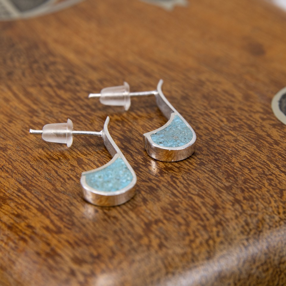 Stone and silver earrings |El Boyero