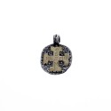 Sterling silver and gold Saint Benito medal