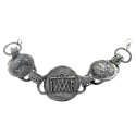 Sterling silver bracelet with ancient religious symbols
