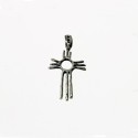 Sterling silver Navajo indian style cross pendant