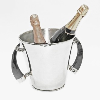 Nickel silver small round champagne bucket