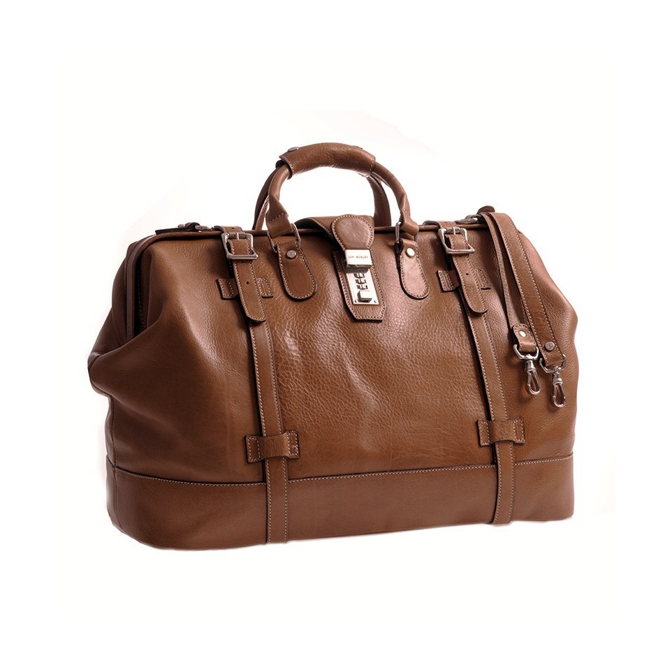 Cow soft leather large travel bag with padlock |El Boyero