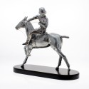 Polo horse pewter plated statuette |El Boyero
