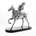 Polo horse pewter plated statuette |El Boyero