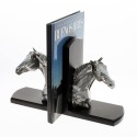 Horse statuette bookend pewter plated |El Boyero