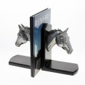 Bookend horse head pewter plated statuettes |El Boyero